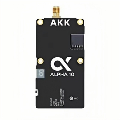 AKK Alpha 10 10W Drone VTX 4.9G 5.8GHz 80CH 10W FPV Vidéo émetteur
