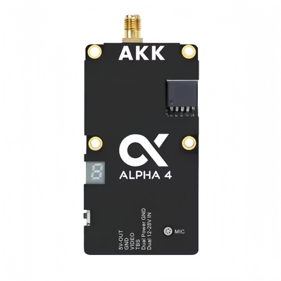 AKK Alpha 4 VTX 5.8G 4W 80CH 1w/2w/3w/4w Transmetteur vidéo FPV audio intelligent commutable pour drone