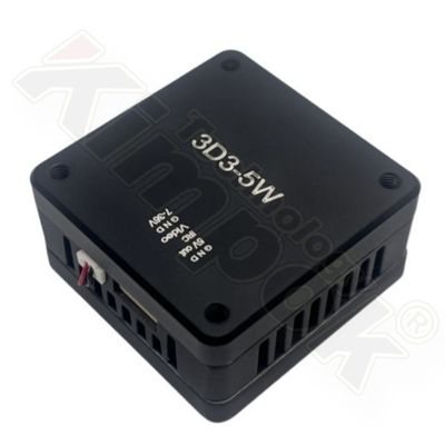 Transmetteur vidéo sans fil 5W 3.3GHz Transmission à grande vitesse sur de longues distances, signal stable Compatible avec la plupart des drones, accessoire de transmission vidéo fiable pour le vol FPV