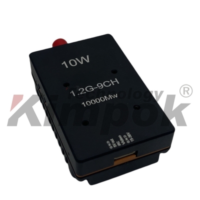1.2GHz 10W 9CH Transmetteur vidéo FPV sans fil Puissance réglable pour drone de course