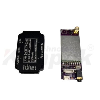 3.3G Drone Vidéo Transmission 3.5W Transmetteur 24 canaux Récepteur 7-36V Large portée de tension Ultra-léger Combinaison FPV