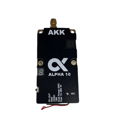 Akk Alpha 10 5.8 GHz Fpv Vtx 10w, 80ch Drone Vidéo émetteur haute puissance, longue portée, signal stable pour les systèmes Fpv de course et UAV