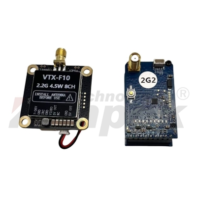 Ensemble émetteur-récepteur de simulation de drone en bande 2,2 GHz, combinaison d'accessoires de drones pour la transmission vidéo sans fil de 4,5 W