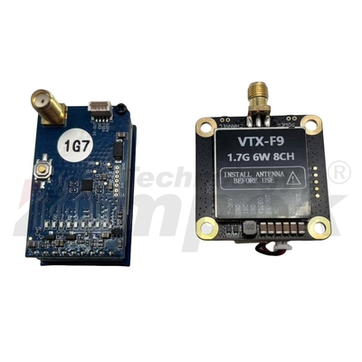 Kit combo émetteur et récepteur de transmission vidéo pour drone 1.7G 6W Haute puissance faible latence pour FPV