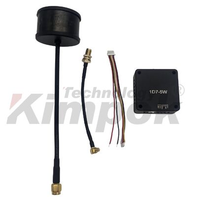 1.7G 5W High Power FPV VTX émetteur AV sans fil avec coque en alliage d'aluminium pour la transmission vidéo analogique