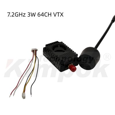 6Émetteur vidéo FPV VTX de 64 canaux de haute puissance de 3 W pour la transmission de signaux HD par drone